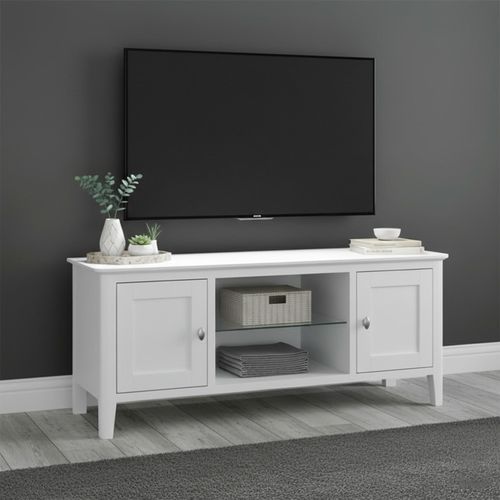Hampstead TV Unit - 2 Door - White