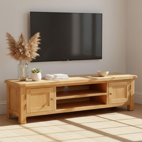 Salisbury Premium Large TV Unit - 2 Door - Oak