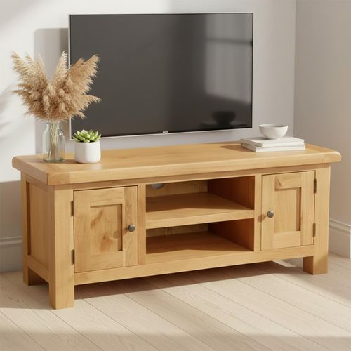 Salisbury Premium Small TV Unit - 2 Door - Oak