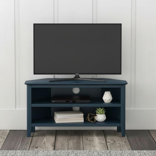 Harrogate Corner TV Unit - Blue