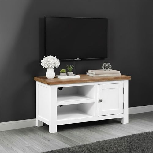 Lundy TV Unit - 90cm - White Painted