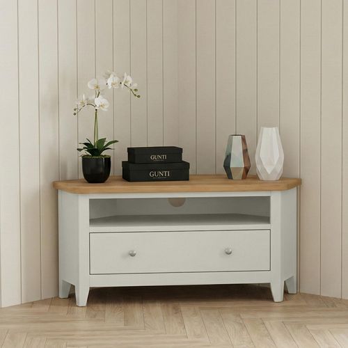 Arden Grey Painted 90cm Corner TV Unit