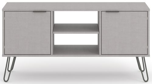 Augusta Grey TV Unit with Hairpin Legs