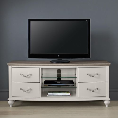 Montreux TV Unit - Grey Washed Oak & Soft Grey