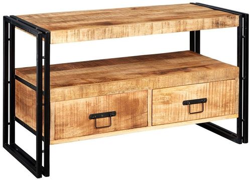 Bhuj Industrial Style Wooden 102cm TV Unit