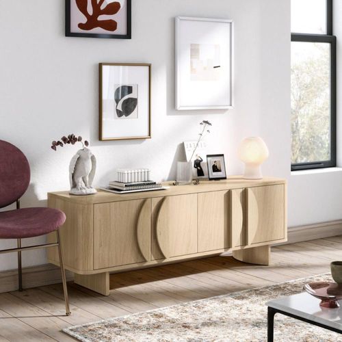 Cara TV Unit - 4 Door - Oak