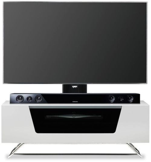 Conway White Cantilever 100cm TV Stand - CRO2-1000BKT-WHT