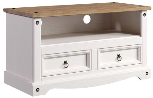 Corona White Mexican Pine 95cm TV Unit
