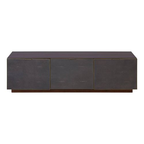 Madsen TV Unit - Shagreen with Metallic Trim - 160cm
