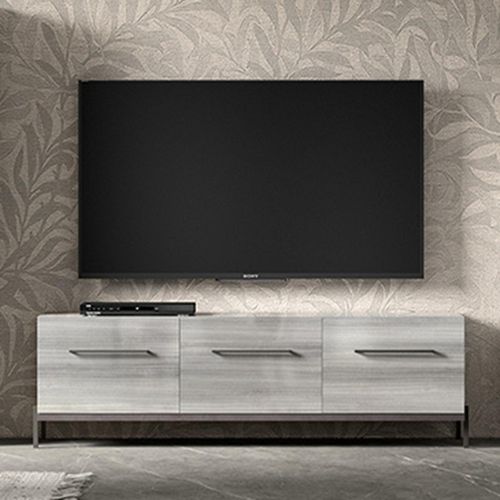 Mia TV Unit with Handles - 185cm - Grey