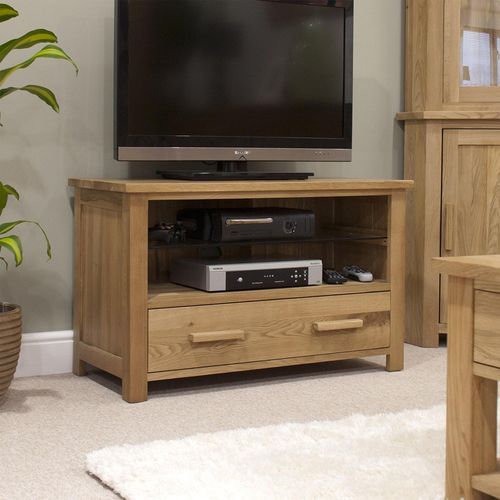 Opus TV Unit - 1 Drawer - Oak