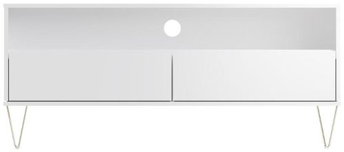 Montour White 2 Drawer TV Unit