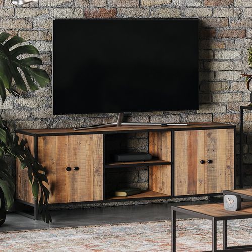Ooki Reclaimed Wood TV Unit - 4 Door