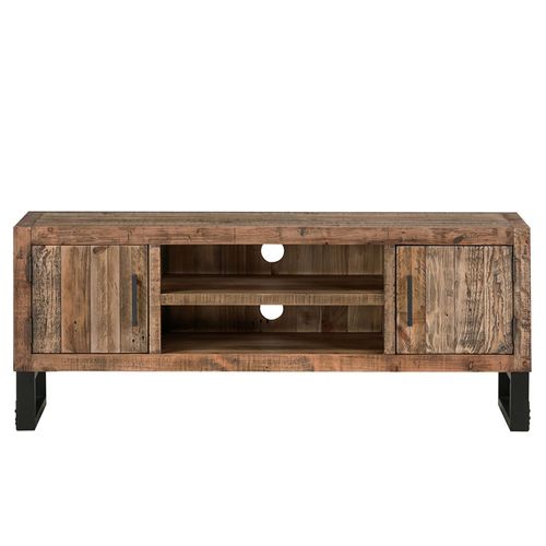 Preston Industrial Style Rustic 2 Door TV Unit
