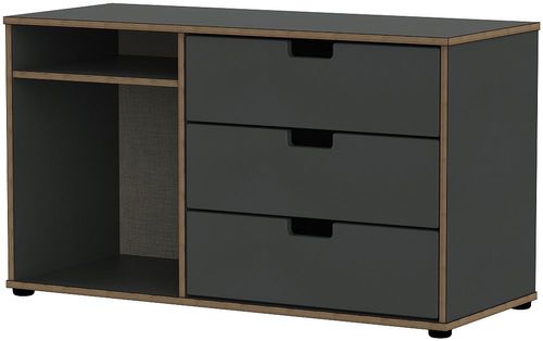 Shanghai Graphite 95cm TV Unit with Glides Legs