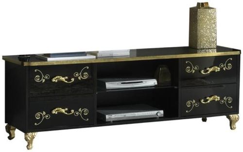 Sofia Black Italian 160cm TV Unit