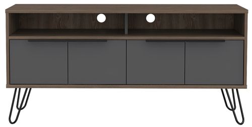 Vegas Grey TV Unit with Hairpin Legs