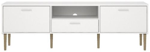 White Storage Large TV Unit