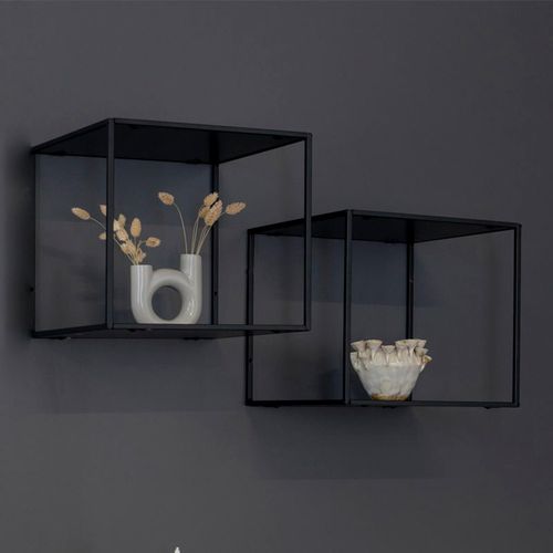Vita Wall Shelf - Black Melamine