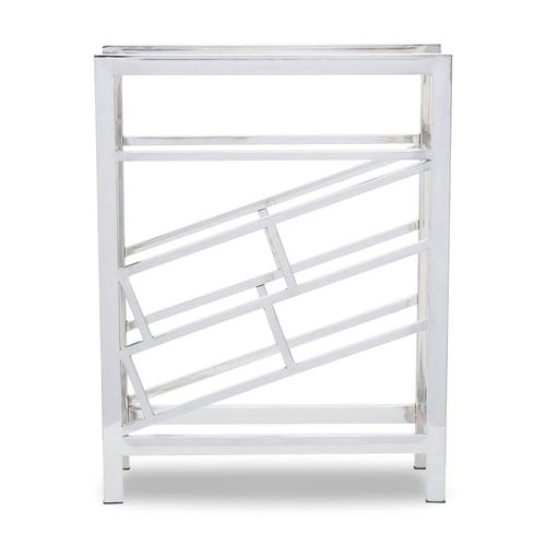 Barolo Wine Rack - Silver Metal - 12 Bottle