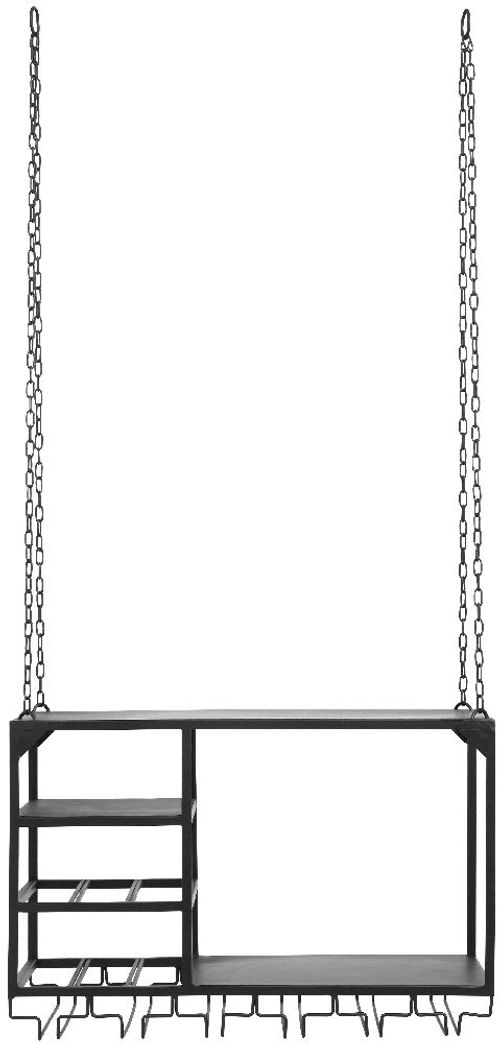 Loft Black Small Wine Rack