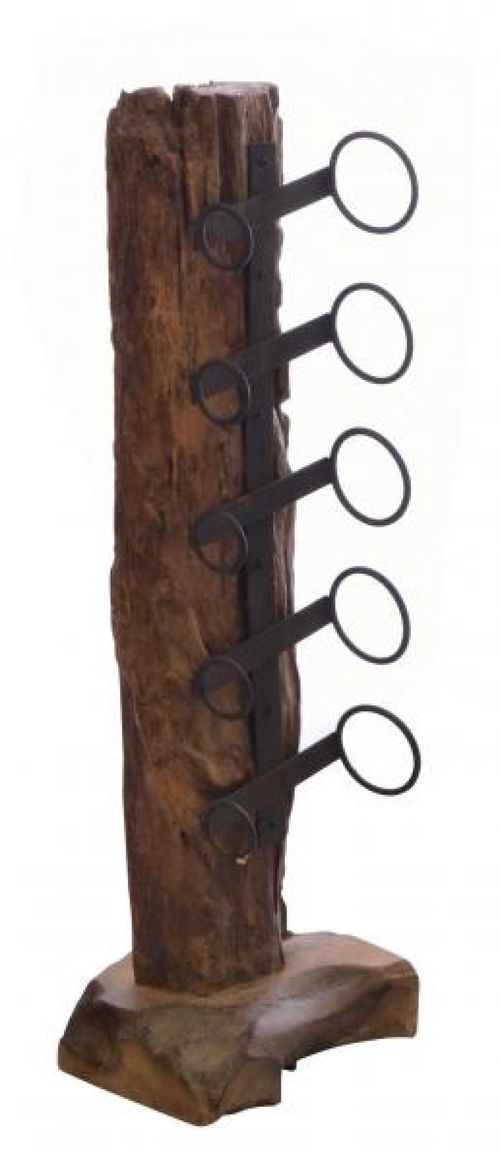 Small Teak Wine Rack
