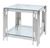 Cohen Glass and Chrome Square End Table