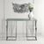 Owen Smoke Glass and Chrome Console Table