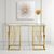 Owen Tempered Glass and Gold Console Table