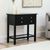 Lindon Black 2 Drawer Small Console Table