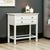 Lindon White 2 Drawer Small Console Table