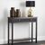 Lindon Black 2 Drawer Console Table