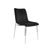 2 x Zula Black Velvet Fabric Dining Chair with Chrome Legs