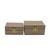 Bronze Faux Leather Jewellery Box - Set of 2