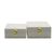 White Faux Leather Jewellery Box - Set of 2