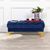 Blue Velvet Tufted Ottoman Bench