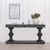 Distressed Black Mango Wood 2 Drawer Large Console Table