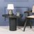Puddle Black Painted Mango Wood Side Table