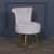 Light Grey Velvet Bedroom Chair