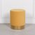 Mustard Yellow Velvet Round Stool
