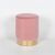 Pink Velvet Round Stool