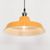 Factory Style Mustard Yellow Painted Metal Pendant Light - 36cm