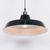 Factory Style Royal Blue Painted Metal Pendant Light - 46cm