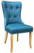 2 x Dorset Blue Faux Leather Hug Dining Chair