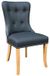 2 x Dorset Grey Faux Leather Hug Dining Chair