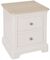 Cromwell Grey Painted 2 Drawer Bedside Cabinet