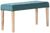 Ashbury Green Fabric Small Dining Bench