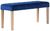Ashbury Blue Fabric Small Dining Bench