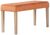 Ashbury Orange Fabric Small Dining Bench