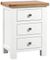 Lundy White Painted 3 Drawer Bedside Cabinet